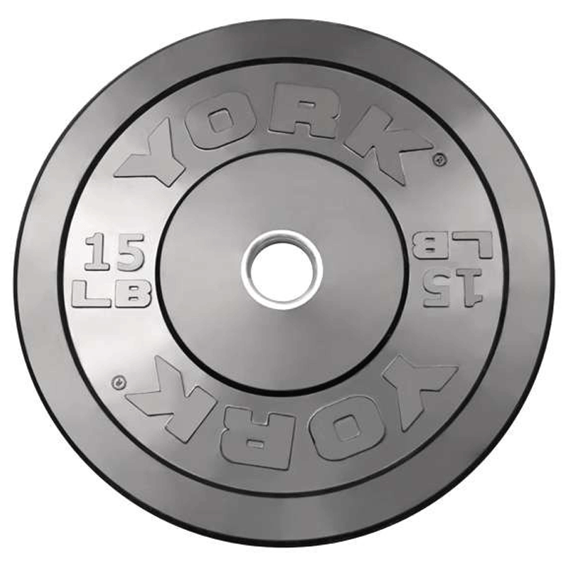 York Barbell | Solid Rubber Training Bumper Plates - Color - Pounds - XTC Fitness - Exercise Equipment Superstore - Canada - Training Bumper Plates