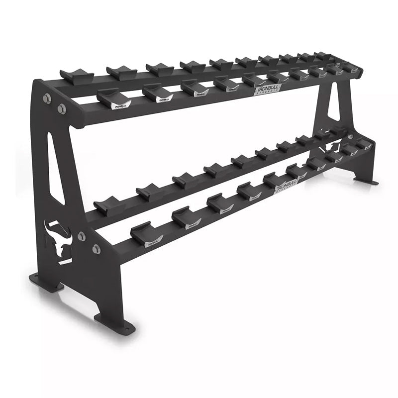 Iron Bull | 2-Tier Commercial Dumbbell Rack - XTC Fitness - Exercise Equipment Superstore - Canada - Dumbbell Storage
