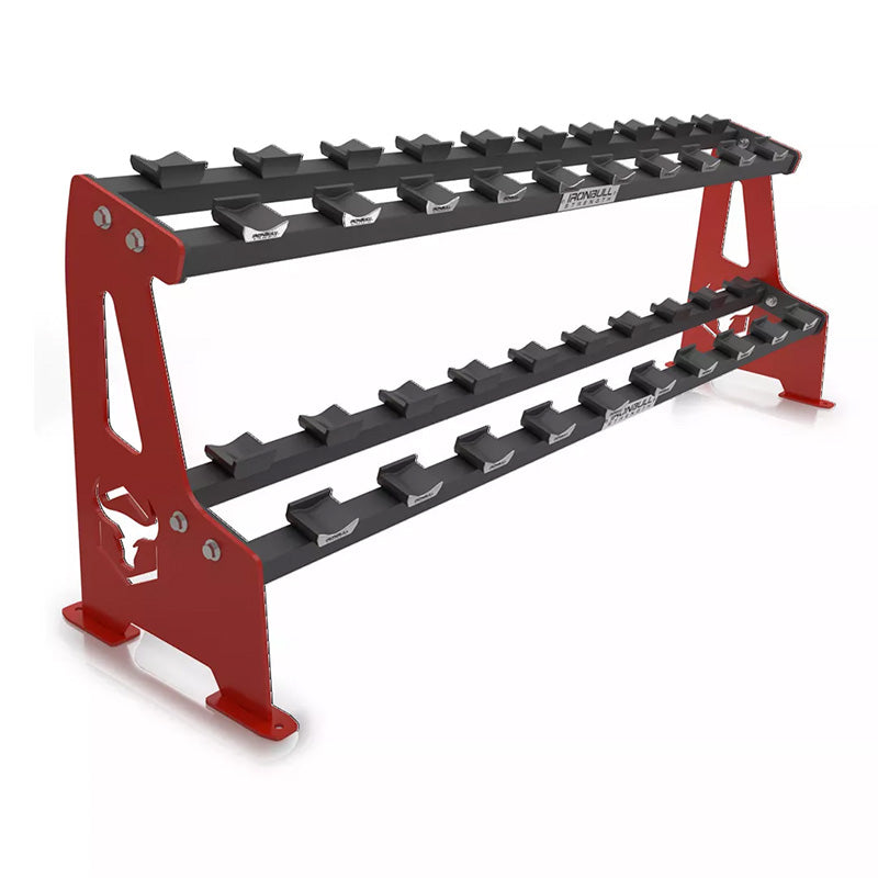 Iron Bull | 2-Tier Commercial Dumbbell Rack - XTC Fitness - Exercise Equipment Superstore - Canada - Dumbbell Storage