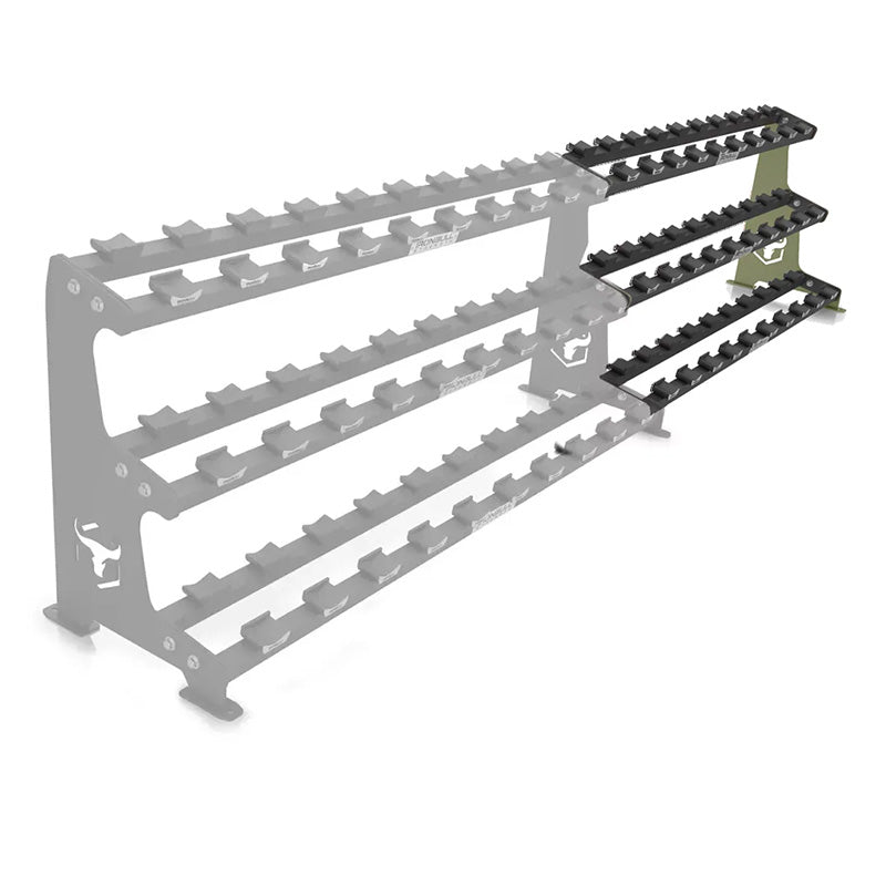 Iron Bull | 3-Tier Commercial Dumbbell Rack Extension - XTC Fitness - Exercise Equipment Superstore - Canada - Dumbbell Storage