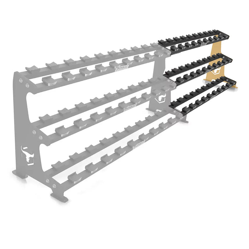 Iron Bull | 3-Tier Commercial Dumbbell Rack Extension - XTC Fitness - Exercise Equipment Superstore - Canada - Dumbbell Storage
