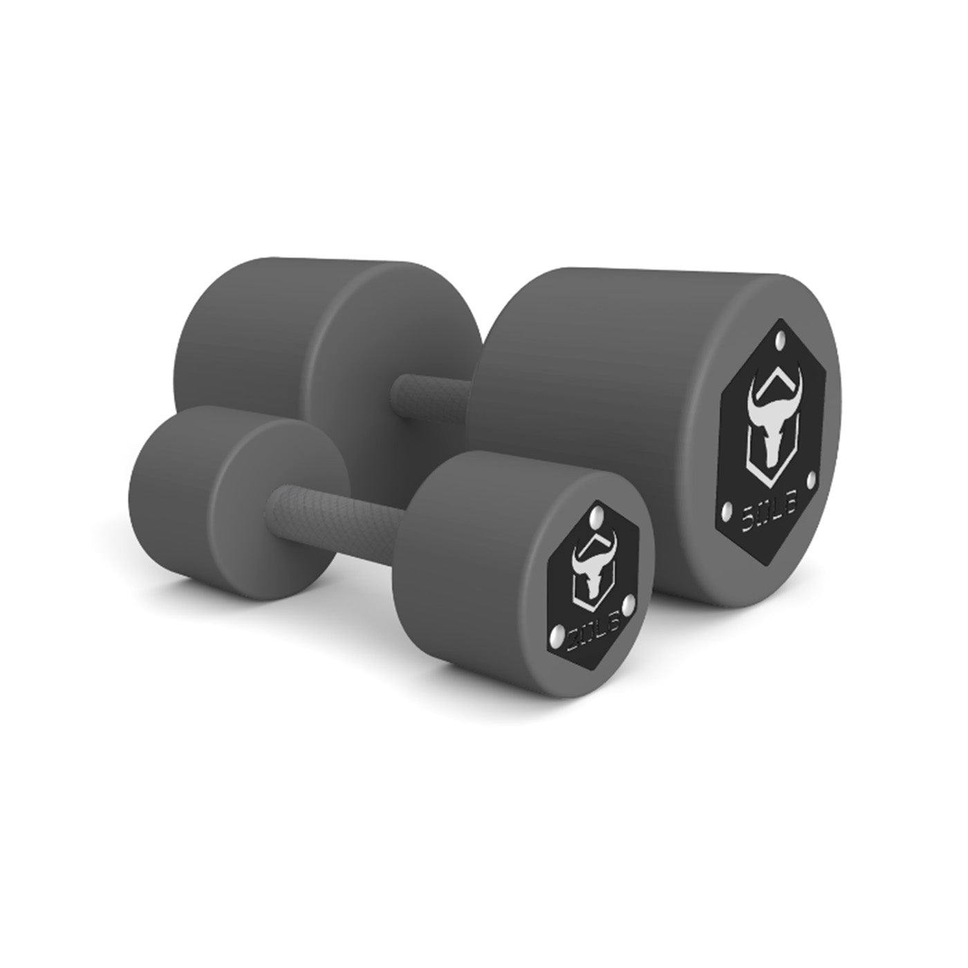 Iron Bull | Cerakote Dumbbells - Builder - XTC Fitness - Exercise Equipment Superstore - Canada - Machined Steel Round