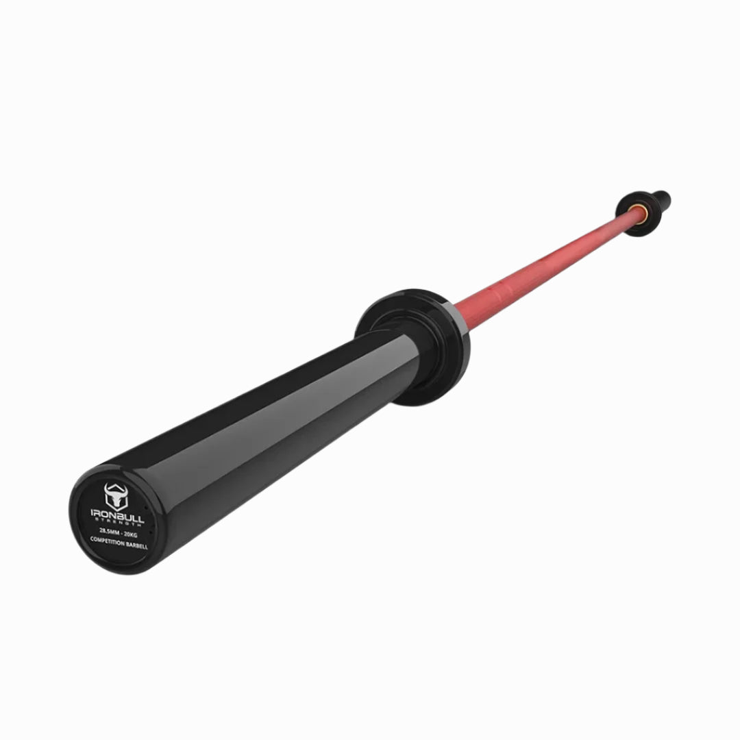 Iron Bull | Competition Bar - Red Cerakote - XTC Fitness - Exercise Equipment Superstore - Canada - Olympic Lifting Barbell