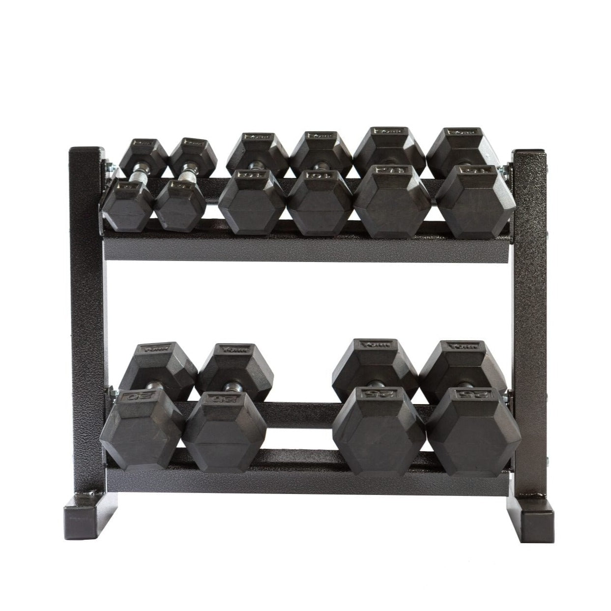 York Barbell | Mini Hex 2-Tier Dumbbell Rack - XTC Fitness - Exercise Equipment Superstore - Canada - Dumbbell Storage