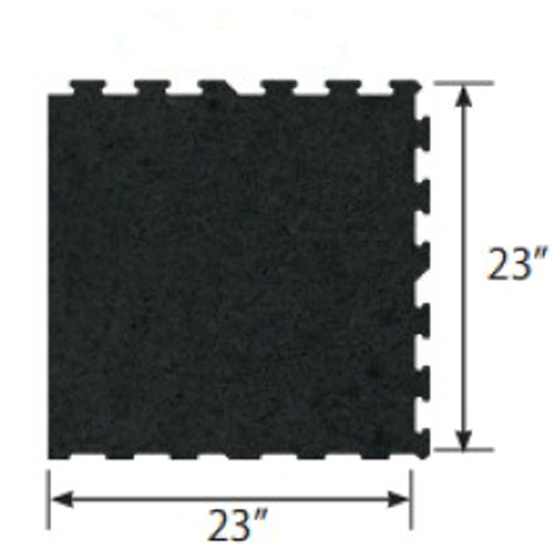 Ecore Athletic | Basic Fit - Interlocking Tile - Basic Black - XTC Fitness - Exercise Equipment Superstore - Canada - Interlocking Tile