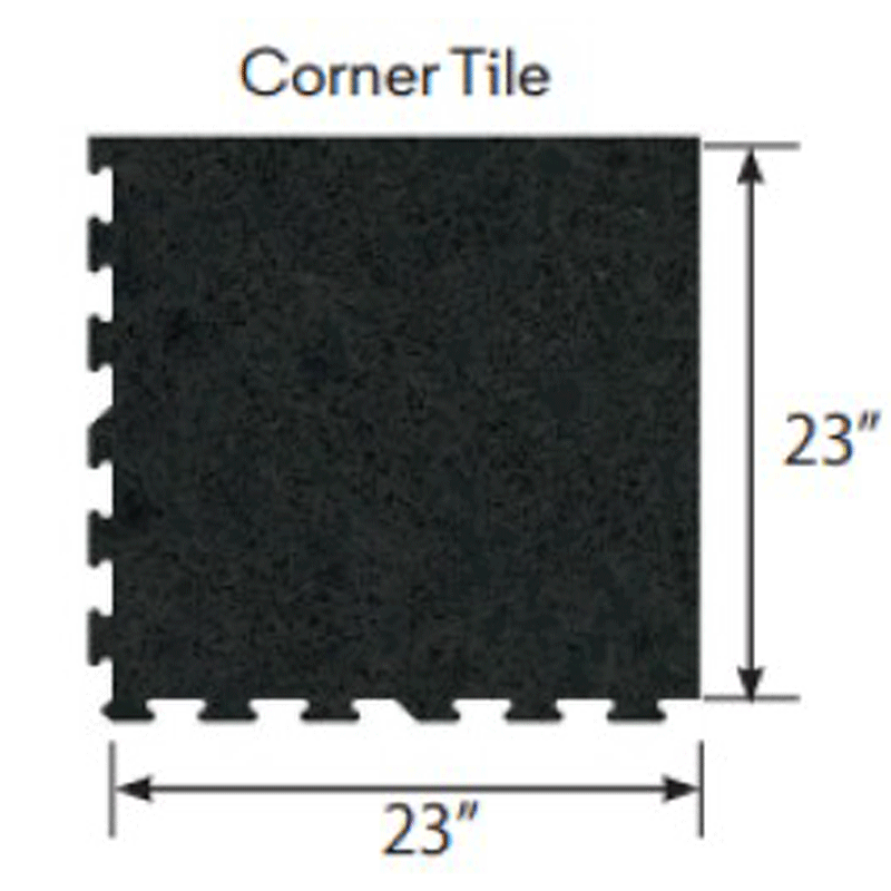 Ecore Athletic | Basic Fit - Interlocking Tile - Basic Black - XTC Fitness - Exercise Equipment Superstore - Canada - Interlocking Tile