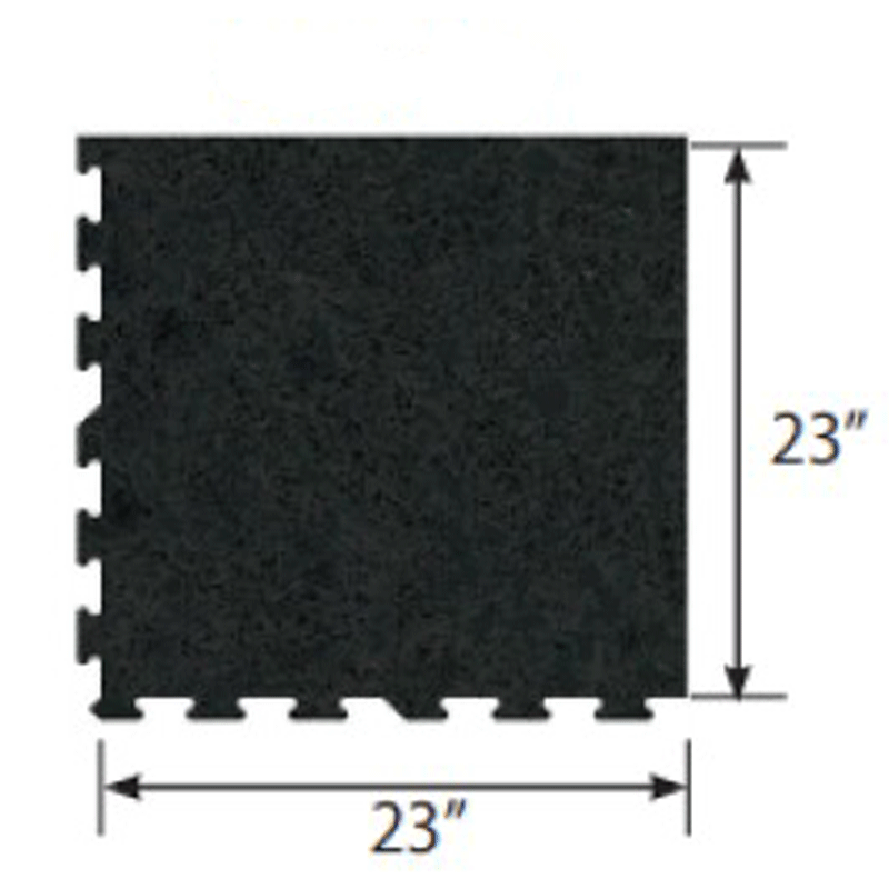 Ecore Athletic | Basic Fit - Interlocking Tile - Basic Black - XTC Fitness - Exercise Equipment Superstore - Canada - Interlocking Tile