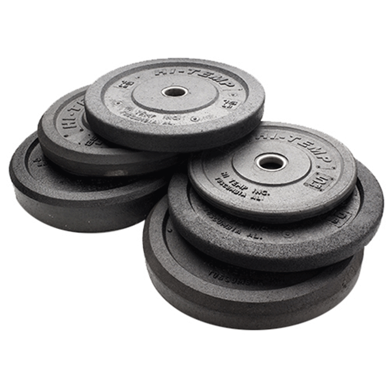 Hi-Temp | Bumper Plates - Black - Pounds - XTC Fitness - Exercise Equipment Superstore - Canada - Training Bumper Plates