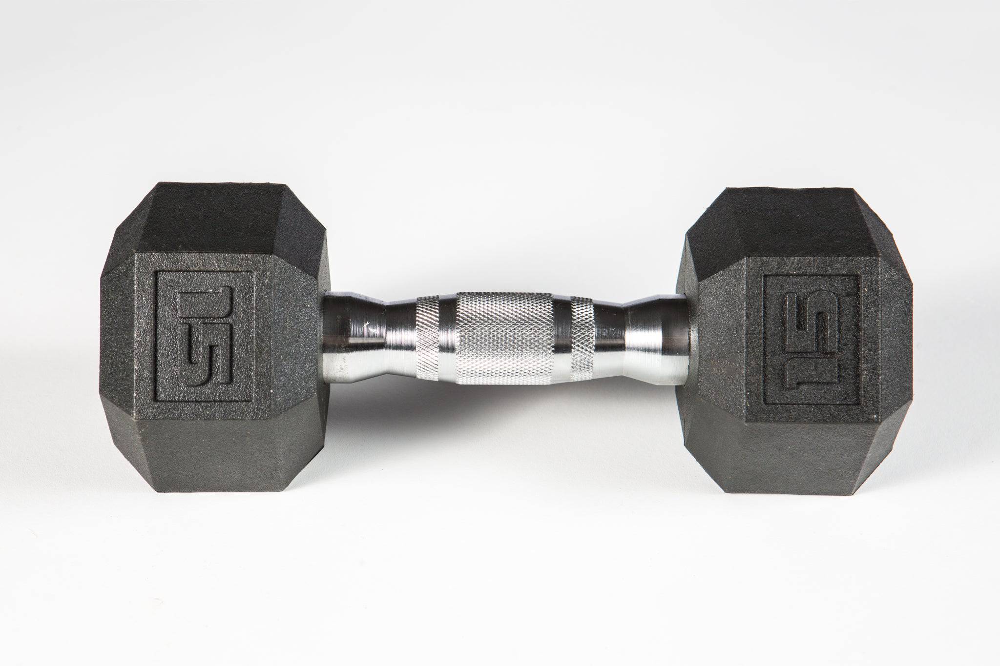 York Barbell | Dumbbell - Premium Poly Hex w/Chrome Ergo Handle - XTC Fitness - Exercise Equipment Superstore - Canada - PVC Coated Hex