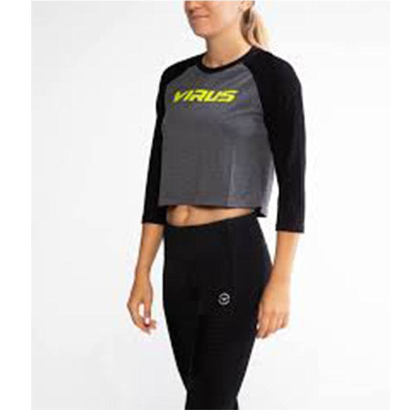 Virus | WPC23 Virus Outline Premium Raglan Crop - XTC Fitness - Exercise Equipment Superstore - Canada - Crop Top