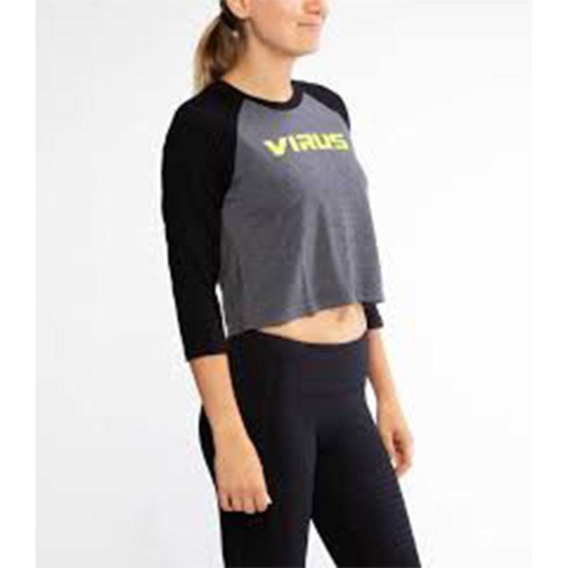 Virus | WPC23 Virus Outline Premium Raglan Crop - XTC Fitness - Exercise Equipment Superstore - Canada - Crop Top