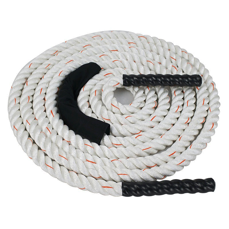 XTC Gear  Battle Rope - White w/Red Tracer - 1.5in Thick