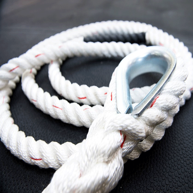 XTC Gear | Climbing Rope - White w/Red Tracer - 1.5in Thick - XTC Fitness - Exercise Equipment Superstore - Canada - Climbing Rope