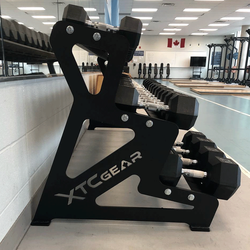 XTC Gear | Elite Series Dumbbell Rack - 3 Tier - XTC Fitness - Exercise Equipment Superstore - Canada - Dumbbell Storage