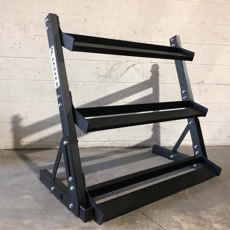 XTC Gear | X-Series 3-Tier Dumbbell Rack v2 - XTC Fitness - Exercise Equipment Superstore - Canada - Dumbbell Storage