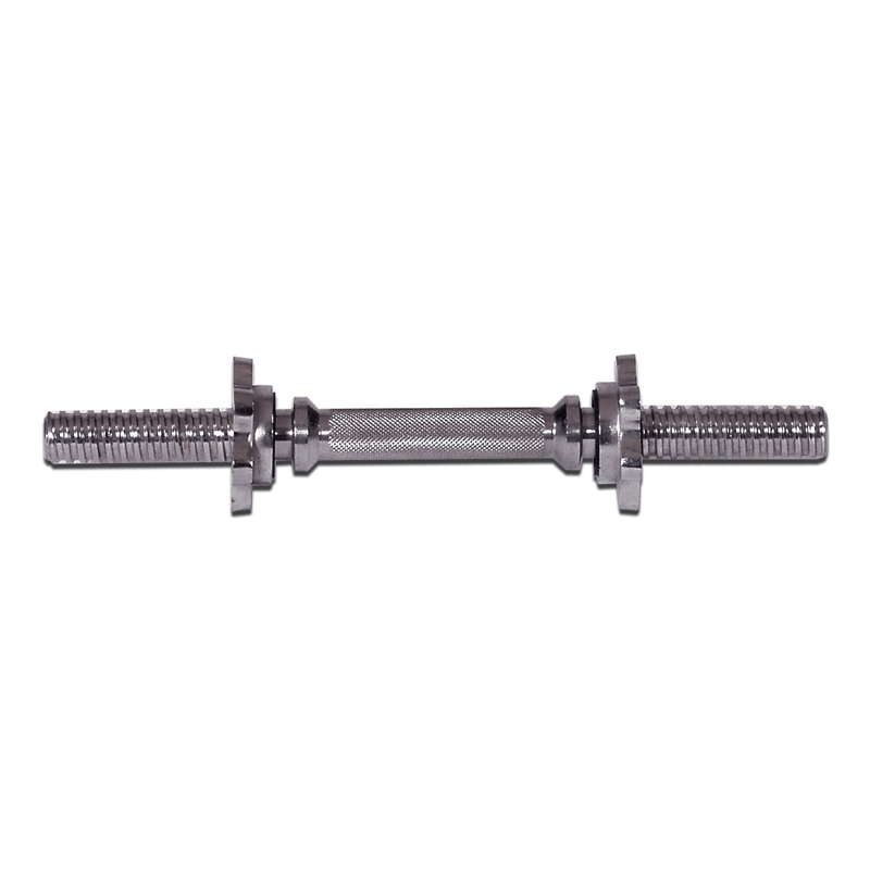 York Barbell | 14" Solid Steel Spin Lock Dumbbell Handle With Collars - XTC Fitness - Exercise Equipment Superstore - Canada - Dumbbell Handles