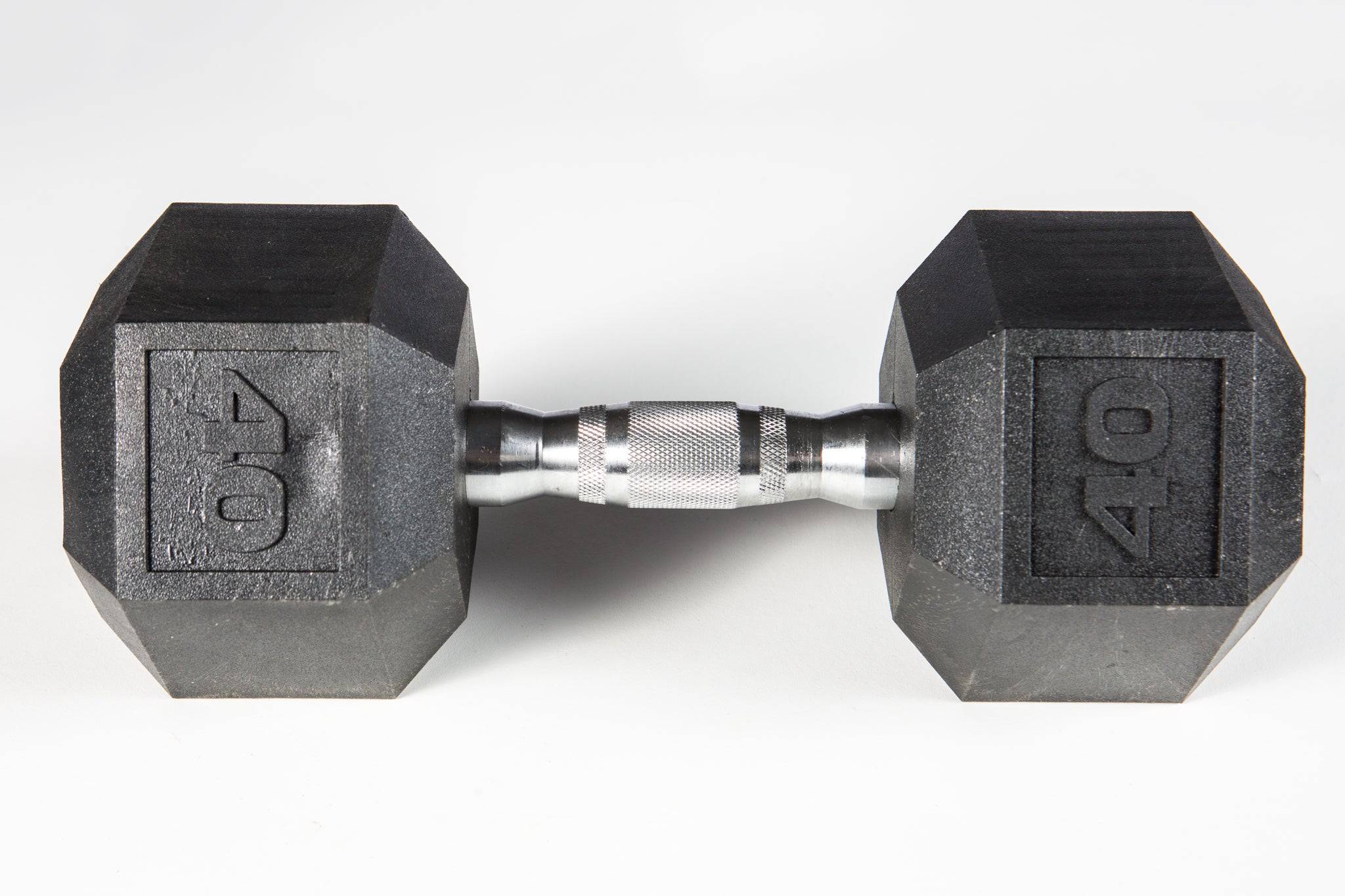 York Barbell | Dumbbell - Premium Poly Hex w/Chrome Ergo Handle - XTC Fitness - Exercise Equipment Superstore - Canada - PVC Coated Hex