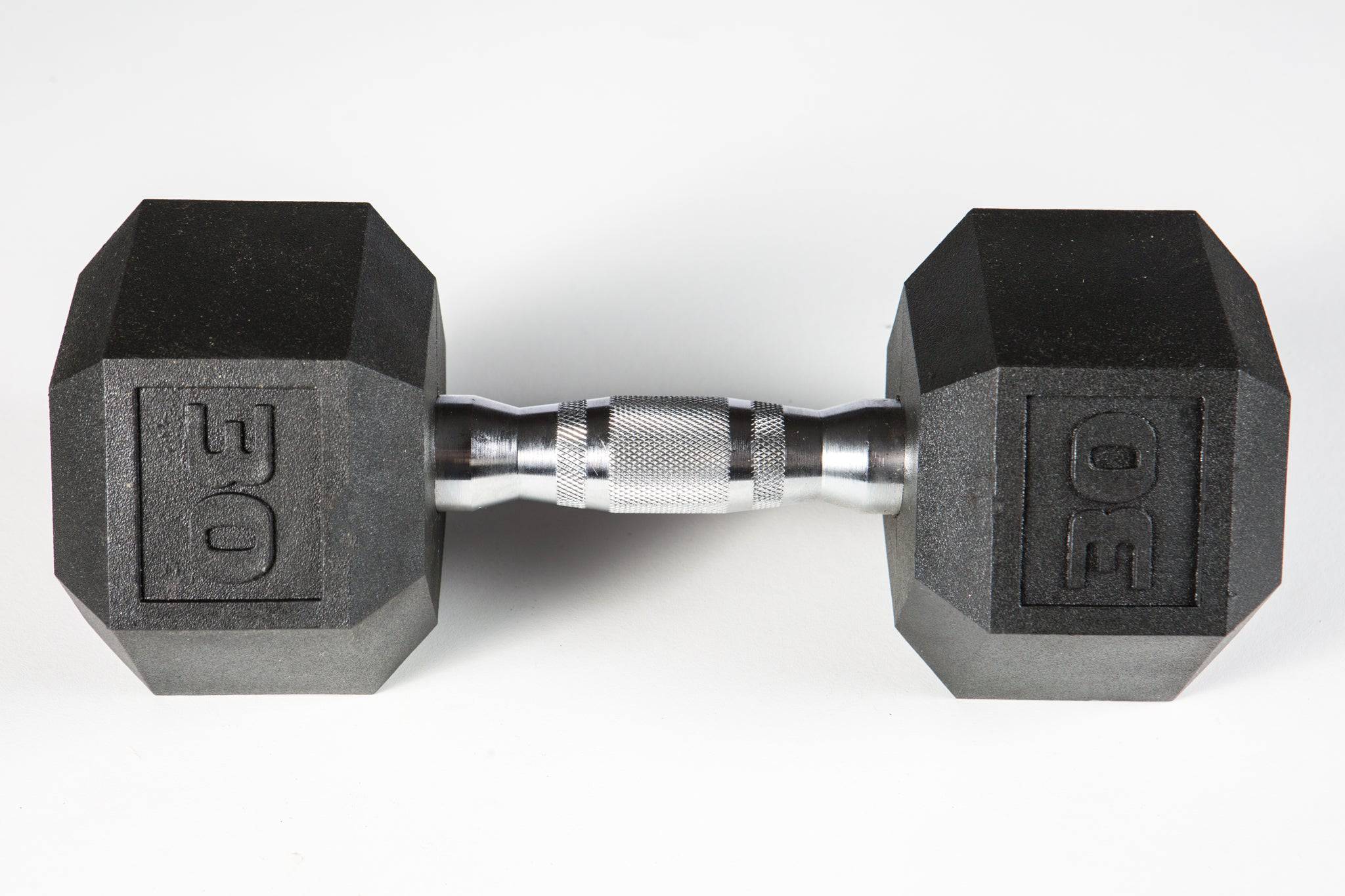 York Barbell | Dumbbell - Premium Poly Hex w/Chrome Ergo Handle - XTC Fitness - Exercise Equipment Superstore - Canada - PVC Coated Hex