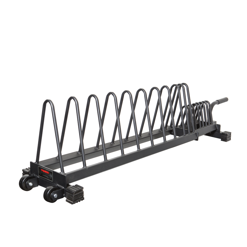 York Barbell | Horizontal Weight Plate Rack - XTC Fitness - Exercise Equipment Superstore - Canada - Olympic Plate Storage