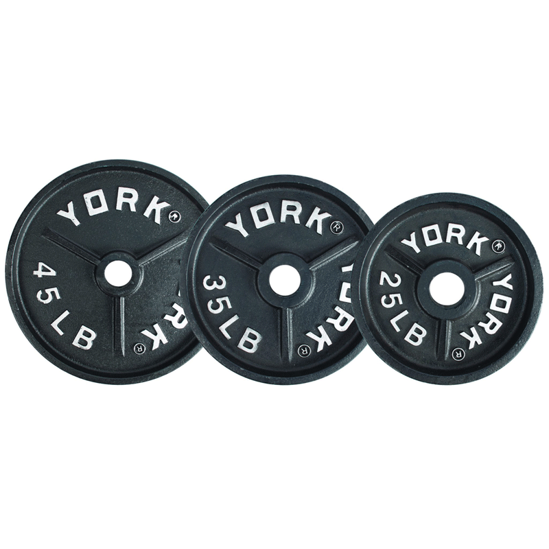 York Barbell | Olympic Plates - Deep Dish - XTC Fitness - Exercise Equipment Superstore - Canada - Cast Iron Olympic Plates