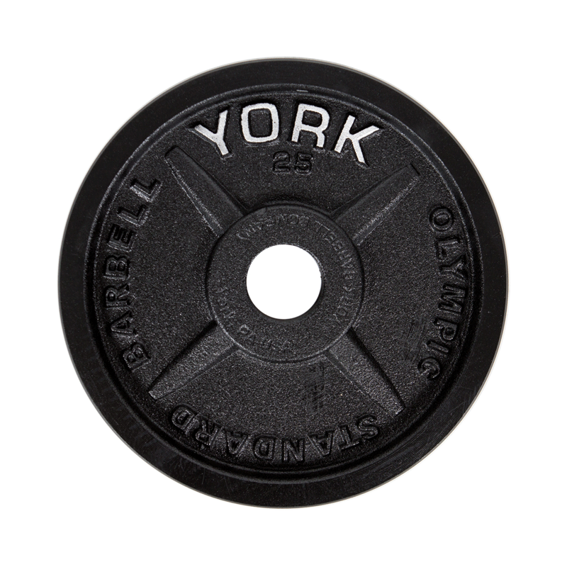 York Barbell | Olympic Plates - "Legacy" Precision Milled - XTC Fitness - Exercise Equipment Superstore - Canada - Calibrated Steel Plates