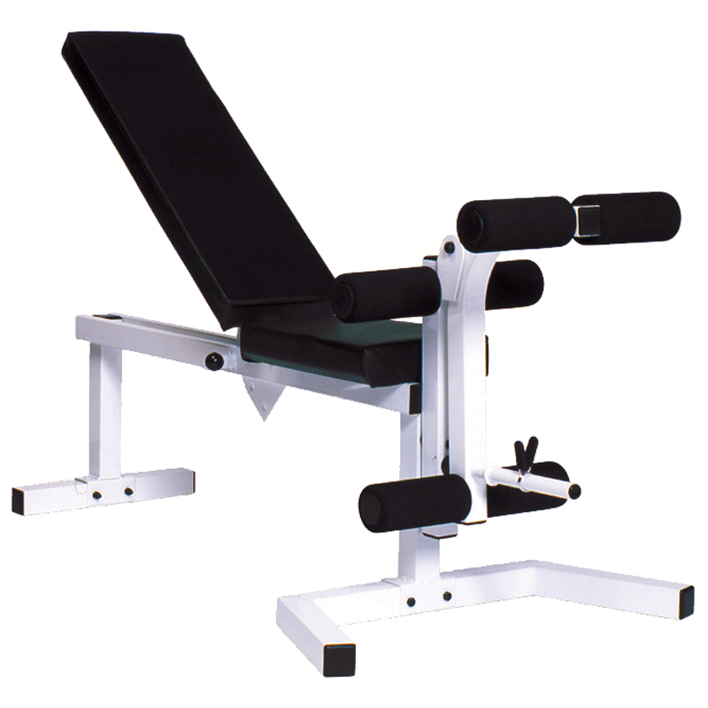 Adjustable Bench With Leg Extension Leg Curl Attachment Leg