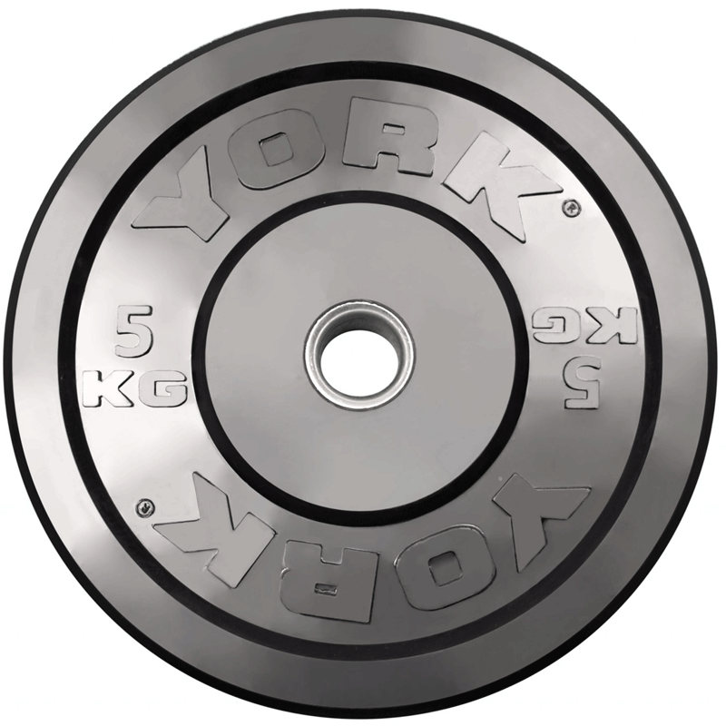 York Barbell | Solid Rubber Training Bumper Plates - Color - Kilos - XTC Fitness - Exercise Equipment Superstore - Canada - Training Bumper Plates