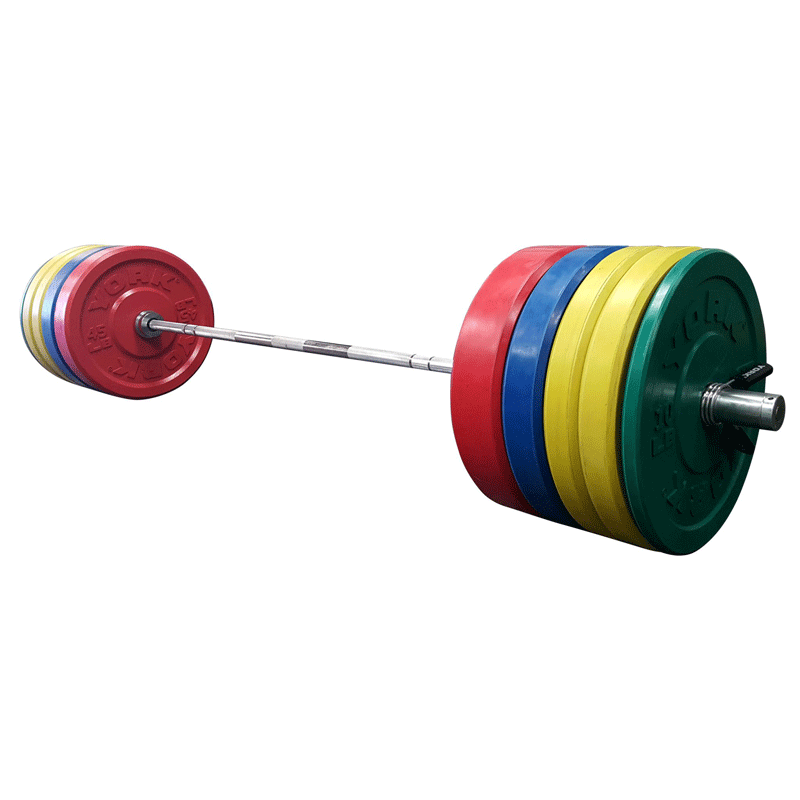 York Barbell | Solid Rubber Training Bumper Plates - Color - Pounds - XTC Fitness - Exercise Equipment Superstore - Canada - Training Bumper Plates