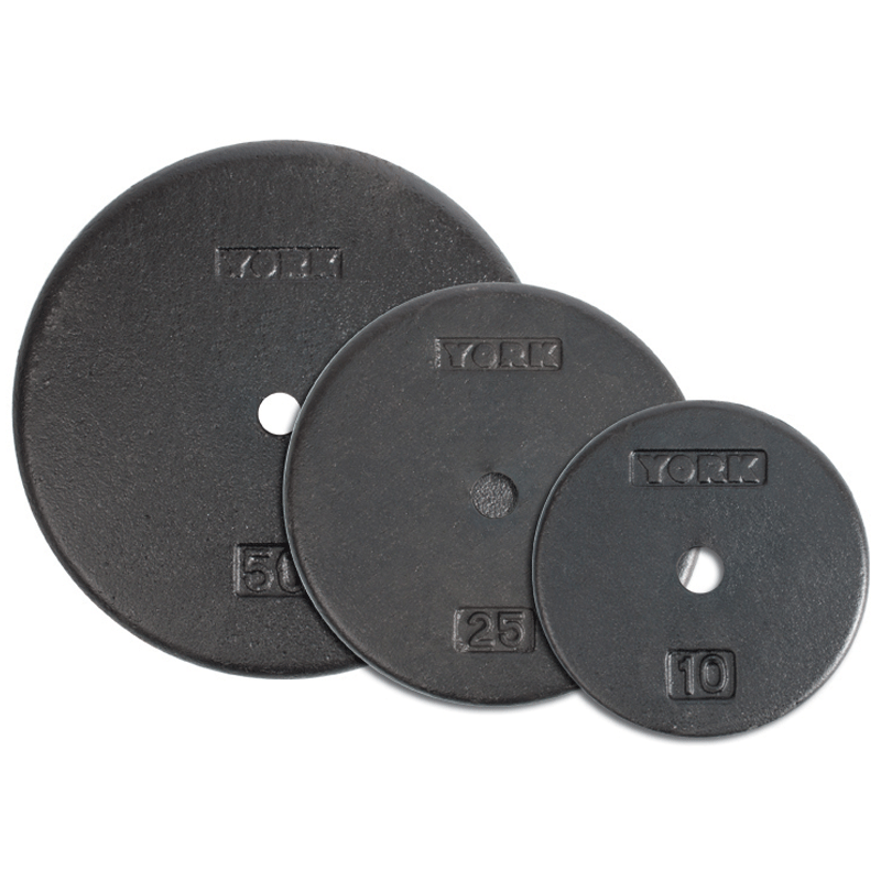 York Barbell | Standard Pro Plates - 1" - XTC Fitness - Exercise Equipment Superstore - Canada - Cast Iron 1" Plates