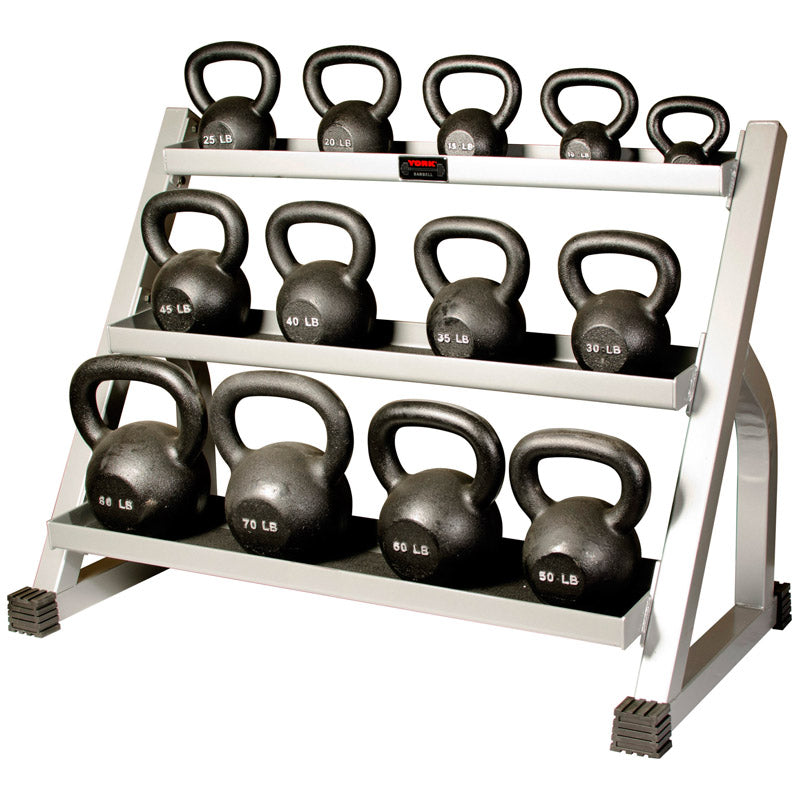 3 Tier Dumbbell/Kettlebell Rack - Universal Storage