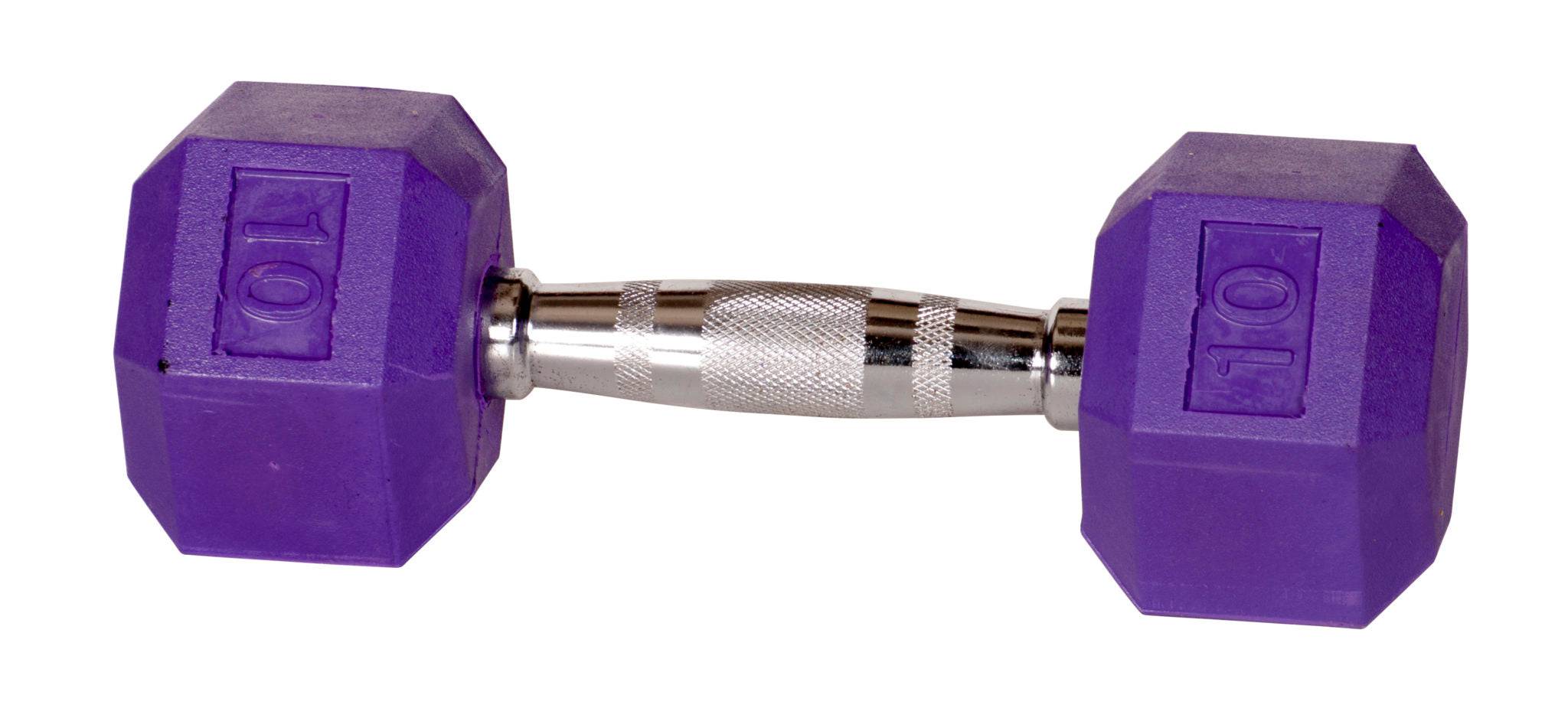 York Barbell | Dumbbells - Color Rubber Hex - XTC Fitness - Exercise Equipment Superstore - Canada - Rubber Coated Hex