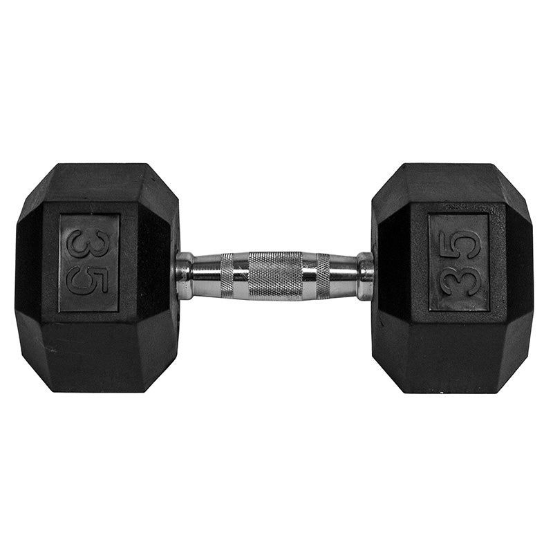 York Barbell | Dumbbells - Rubber Hex - CLEARANCE - XTC Fitness - Exercise Equipment Superstore - Canada - Rubber Coated Hex