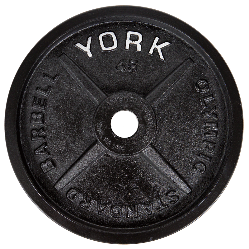 York Barbell | Olympic Plates - "Legacy" Precision Milled - XTC Fitness - Exercise Equipment Superstore - Canada - Calibrated Steel Plates