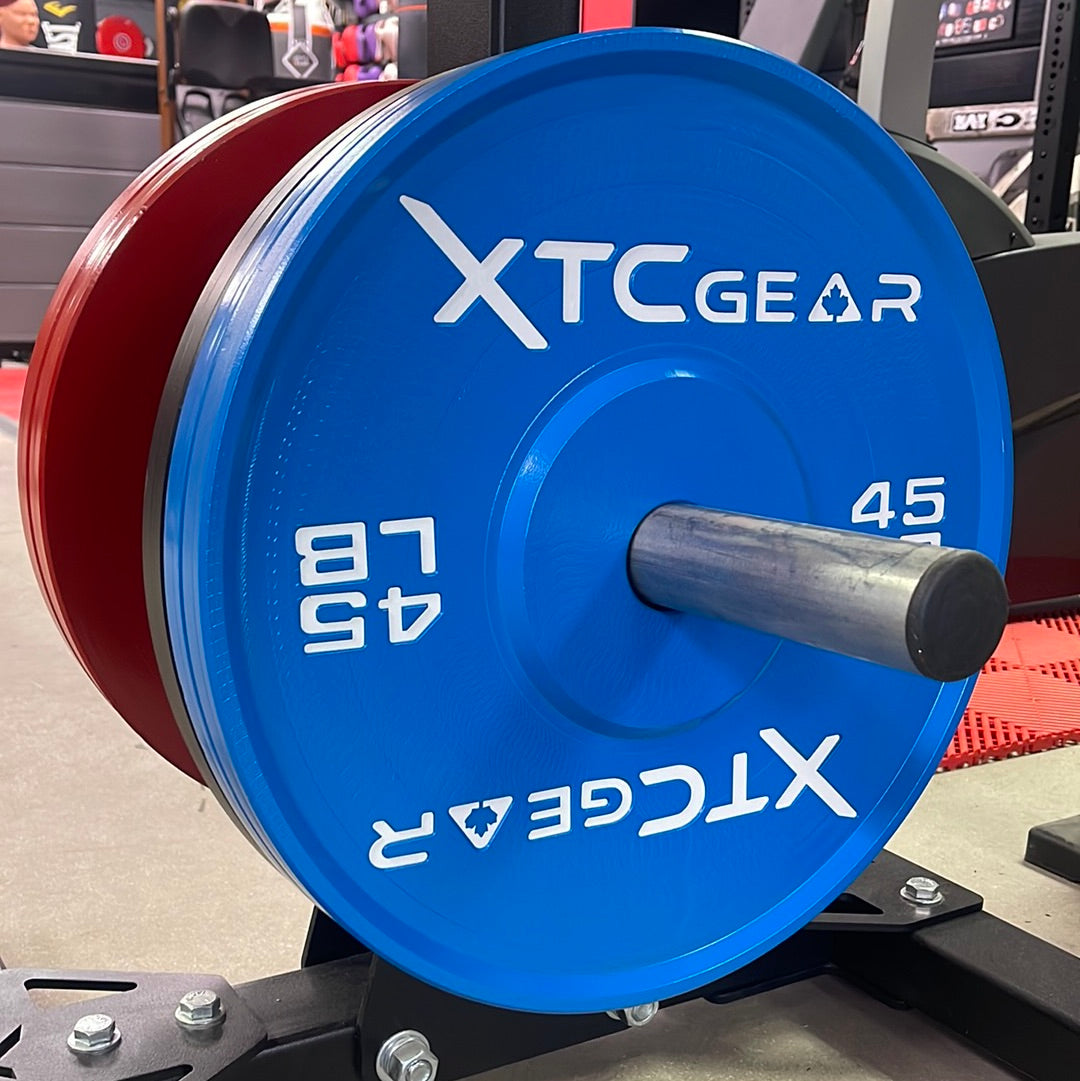 XTC Gear | X-Series IPF Spec Plates - Pounds - XTC Fitness - Exercise Equipment Superstore - Canada - Calibrated Steel Plates