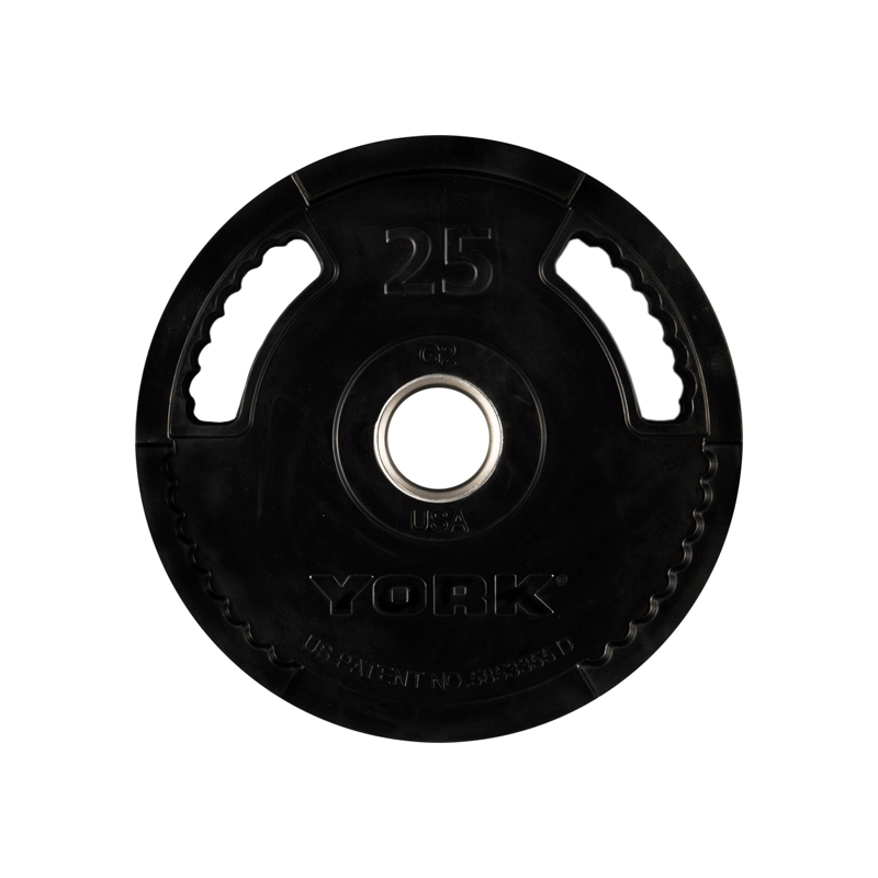 York Barbell | Olympic Plates - G2 Thin Line - Rubber Coated - XTC Fitness - Exercise Equipment Superstore - Canada - Rubber Coated Olympic Plates