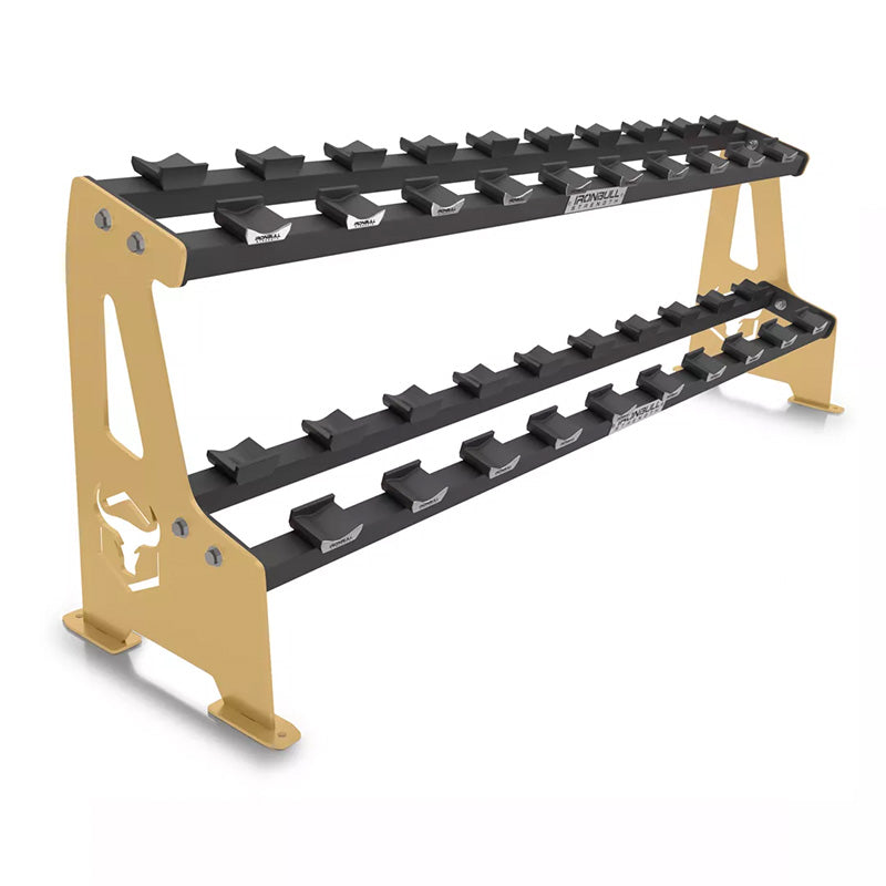 Iron Bull | 2-Tier Commercial Dumbbell Rack - XTC Fitness - Exercise Equipment Superstore - Canada - Dumbbell Storage