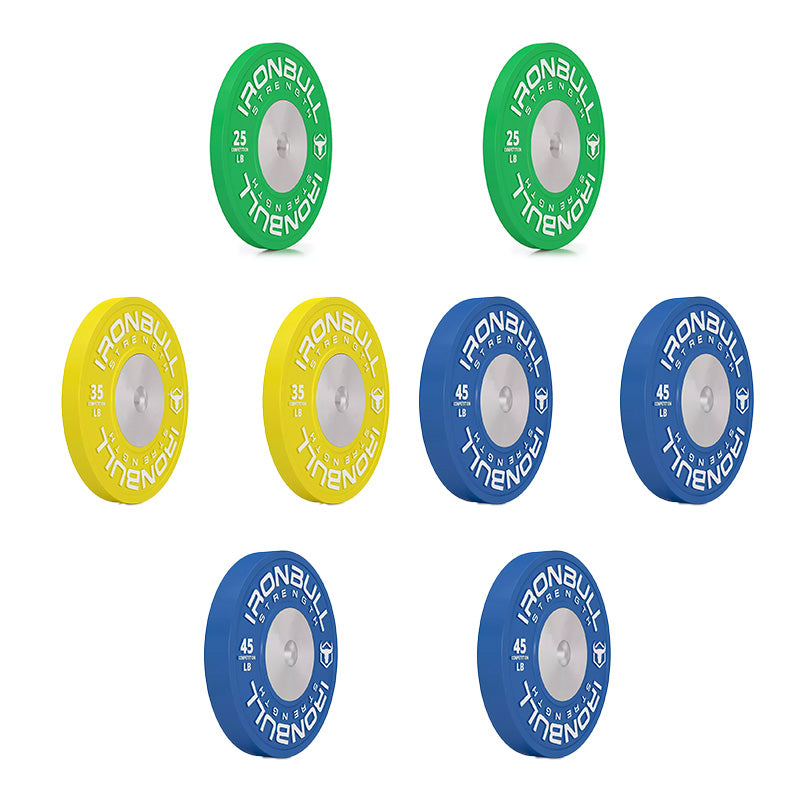 Iron Bull | Competition Bumper Plates - Pounds - XTC Fitness - Exercise Equipment Superstore - Canada - Competition Bumper Plates