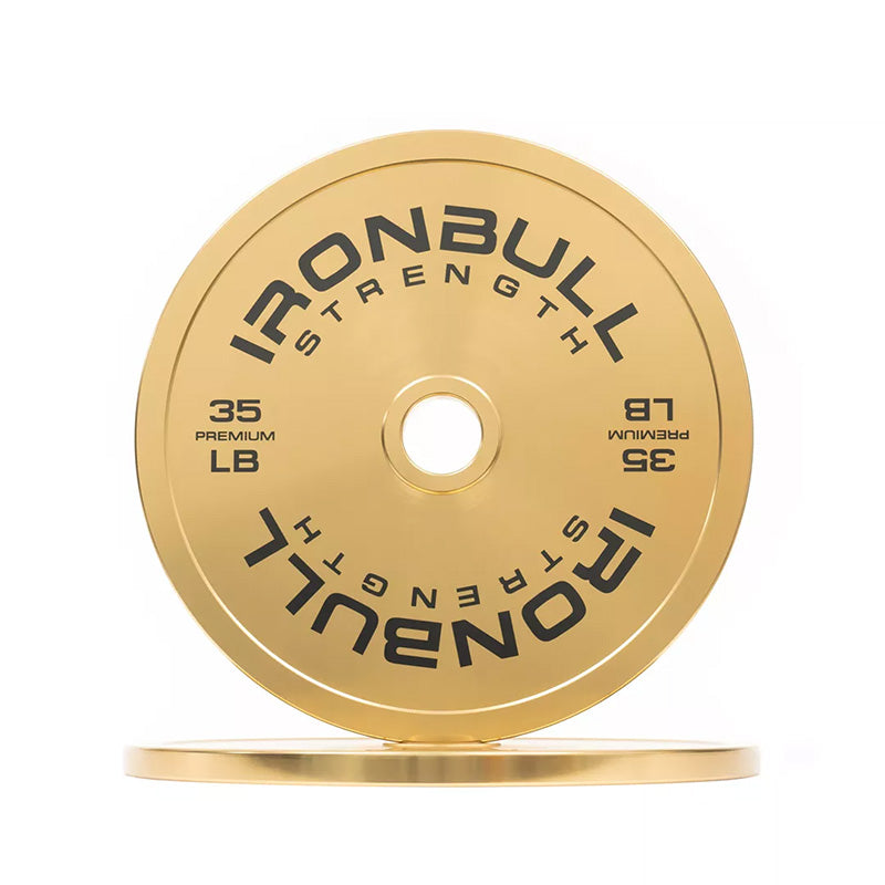 Iron Bull | Premium Gold Weight Plates - Pounds - XTC Fitness - Exercise Equipment Superstore - Canada - Calibrated Steel Plates