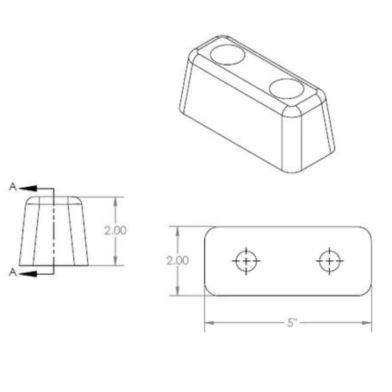 XTC Gear | Rubber Bumper Stop - 2" x 5" - XTC Fitness - Exercise Equipment Superstore - Canada - Parts