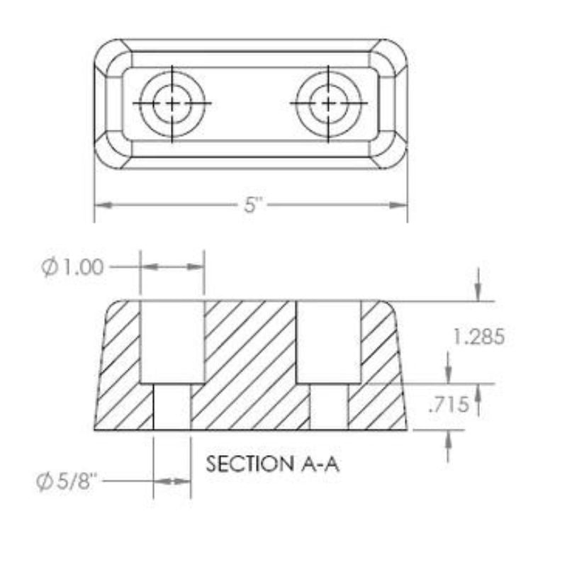 XTC Gear | Rubber Bumper Stop - 2" x 5" - XTC Fitness - Exercise Equipment Superstore - Canada - Parts