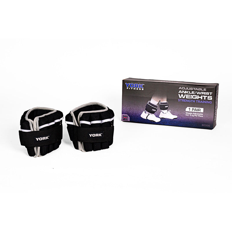 York Barbell | 5kg Adjustable Ankle/ Wrist Weight