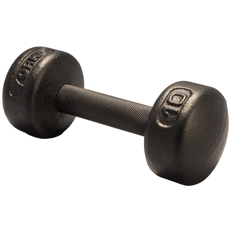 York Barbell | Legacy Solid Round Dumbbell - XTC Fitness - Exercise Equipment Superstore - Canada - Cast Iron Round