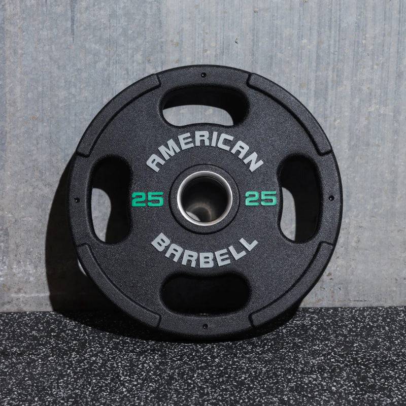 American Barbell | Olympic Plates - Urethane Coated - XTC Fitness - Exercise Equipment Superstore - Canada - Rubber Coated Olympic Plates