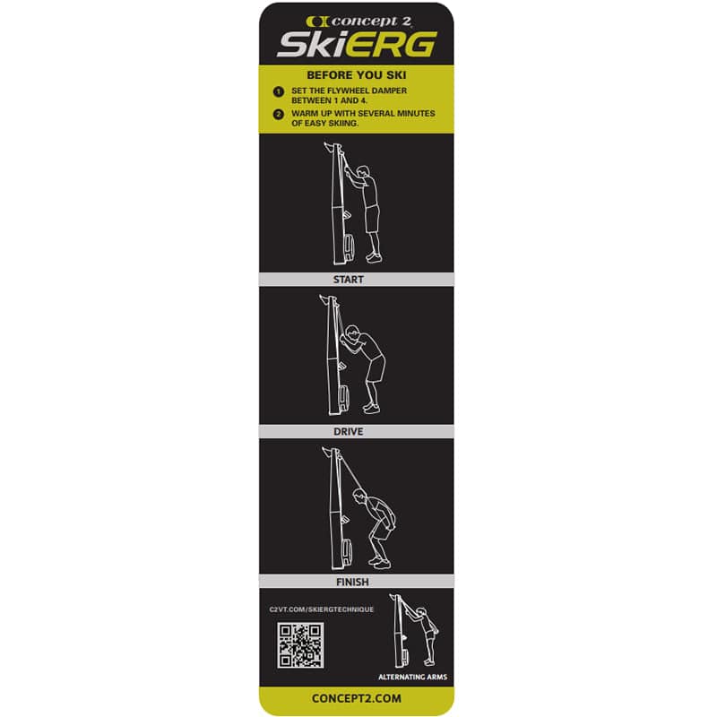 Concept2 | Technique Label - SkiErg - XTC Fitness - Exercise Equipment Superstore - Canada - Parts