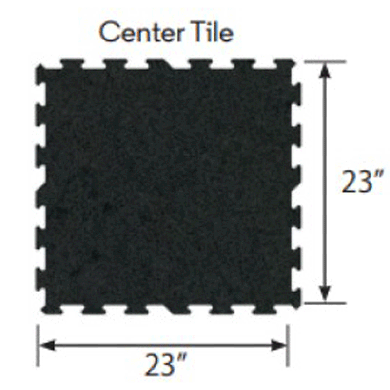 Ecore Athletic | Basic Fit - Interlocking Tile - Basic Black - XTC Fitness - Exercise Equipment Superstore - Canada - Interlocking Tile
