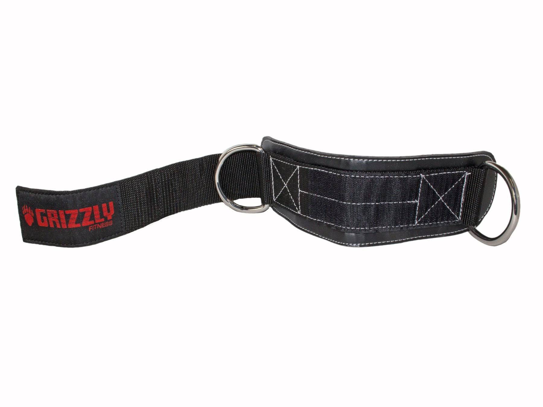 Grizzly Fitness | Leather Ankle Cuff Strap - 3" Wide - XTC Fitness - Exercise Equipment Superstore - Canada - Cable Attachment