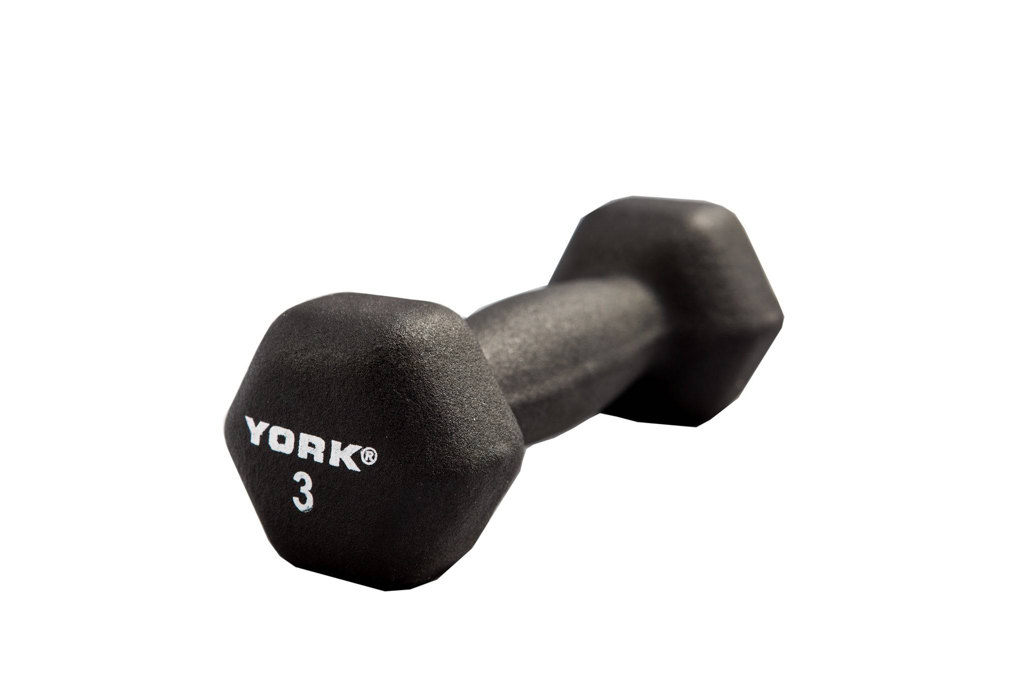 York Barbell | Dumbbells - Hex Neoprene - XTC Fitness - Exercise Equipment Superstore - Canada - Neoprene Hex