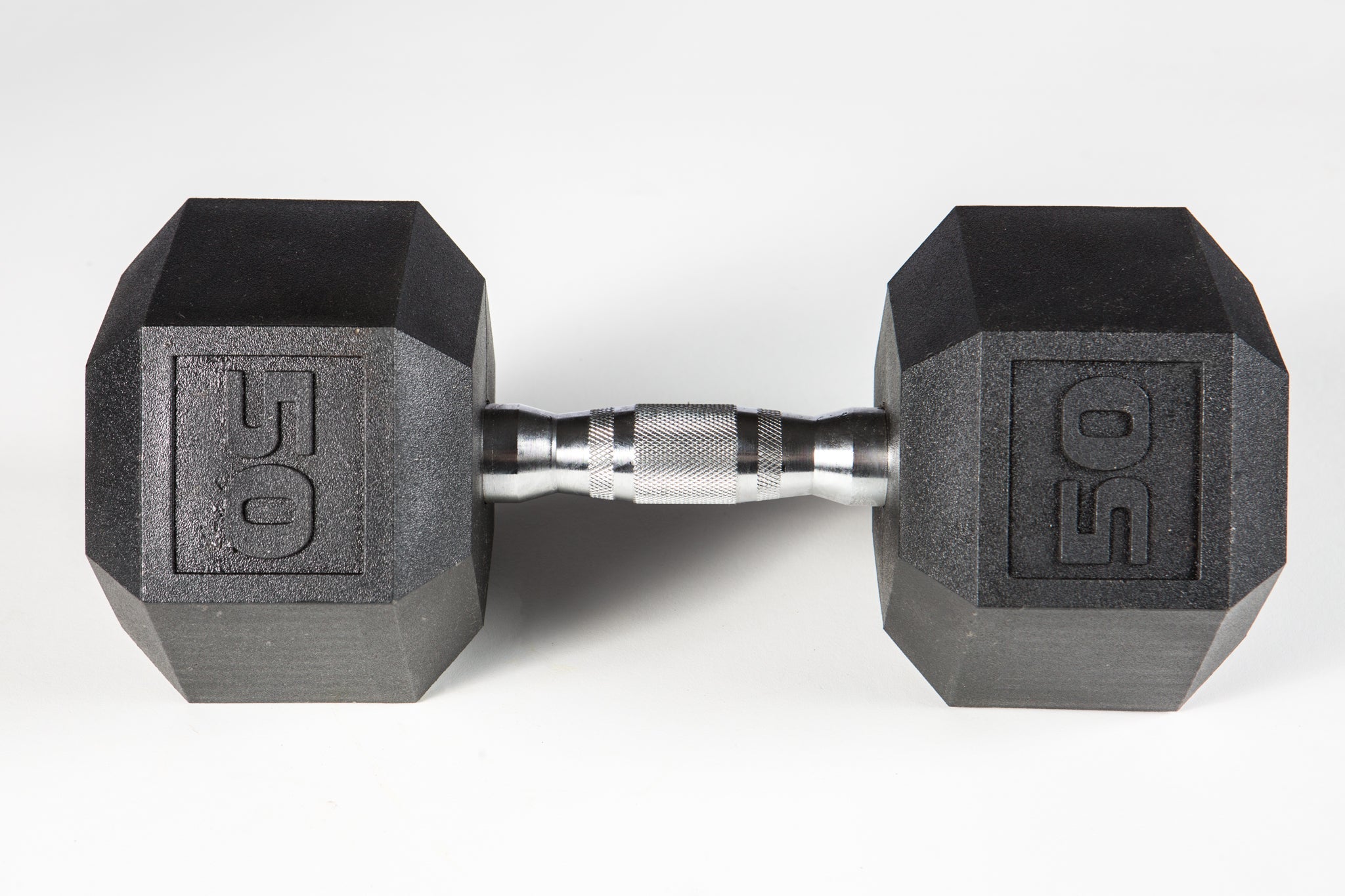 York Barbell | Dumbbell - Premium Poly Hex w/Chrome Ergo Handle - XTC Fitness - Exercise Equipment Superstore - Canada - PVC Coated Hex