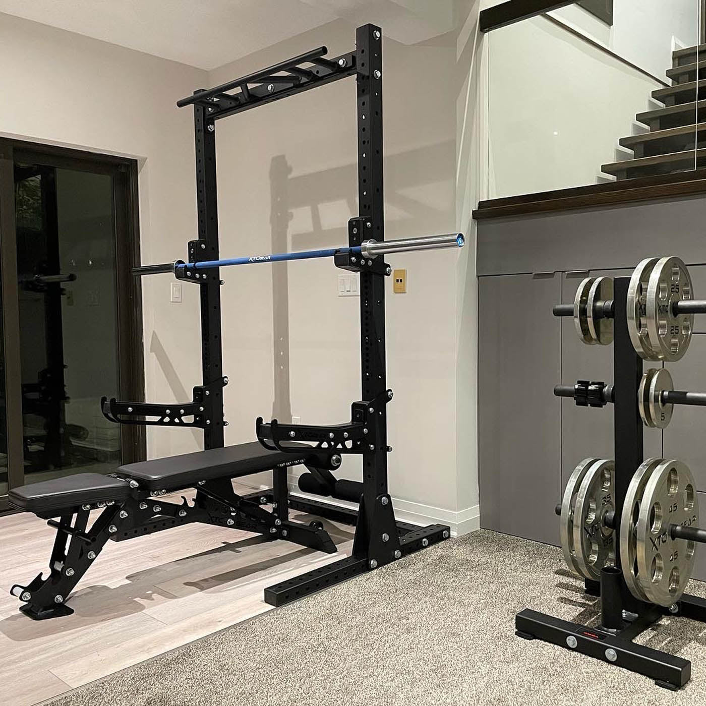 XTC Gear X-Series Squat Rack w/Chin-up Canadian Made Half Racks