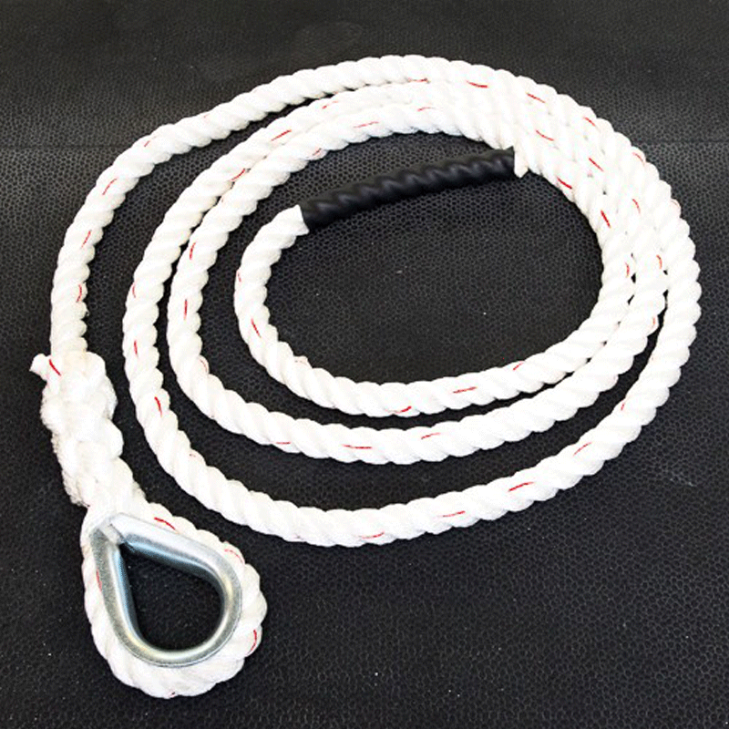 XTC Gear | Climbing Rope - White w/Red Tracer - 1.5in Thick - XTC Fitness - Exercise Equipment Superstore - Canada - Climbing Rope